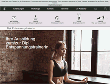 Tablet Screenshot of entspannungstrainerausbildung.com